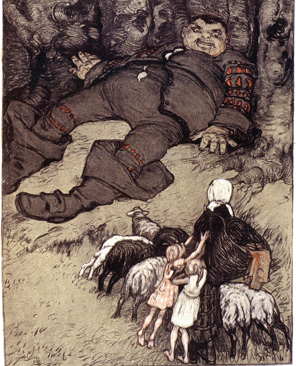 Little Poulet by Perrault. Illustration by Leo Putz by Leo Putz