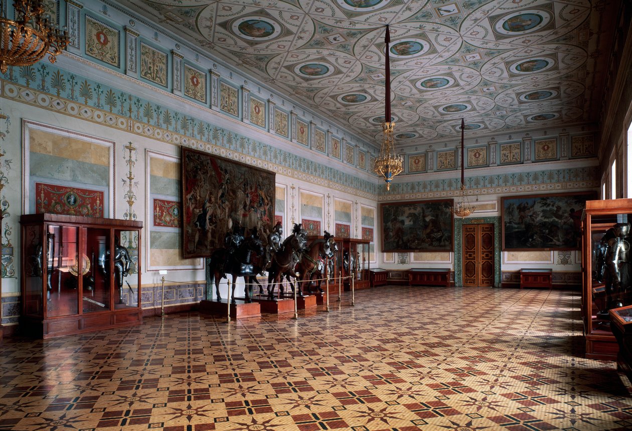 The Knight Hall Arsenal of the Hermitage in Saint Petersburg by Leo von Klenze