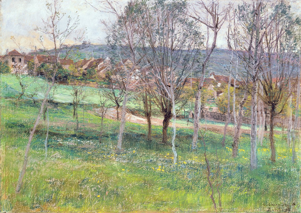 Landscape in Northern France by Leon Augustin Lhermitte