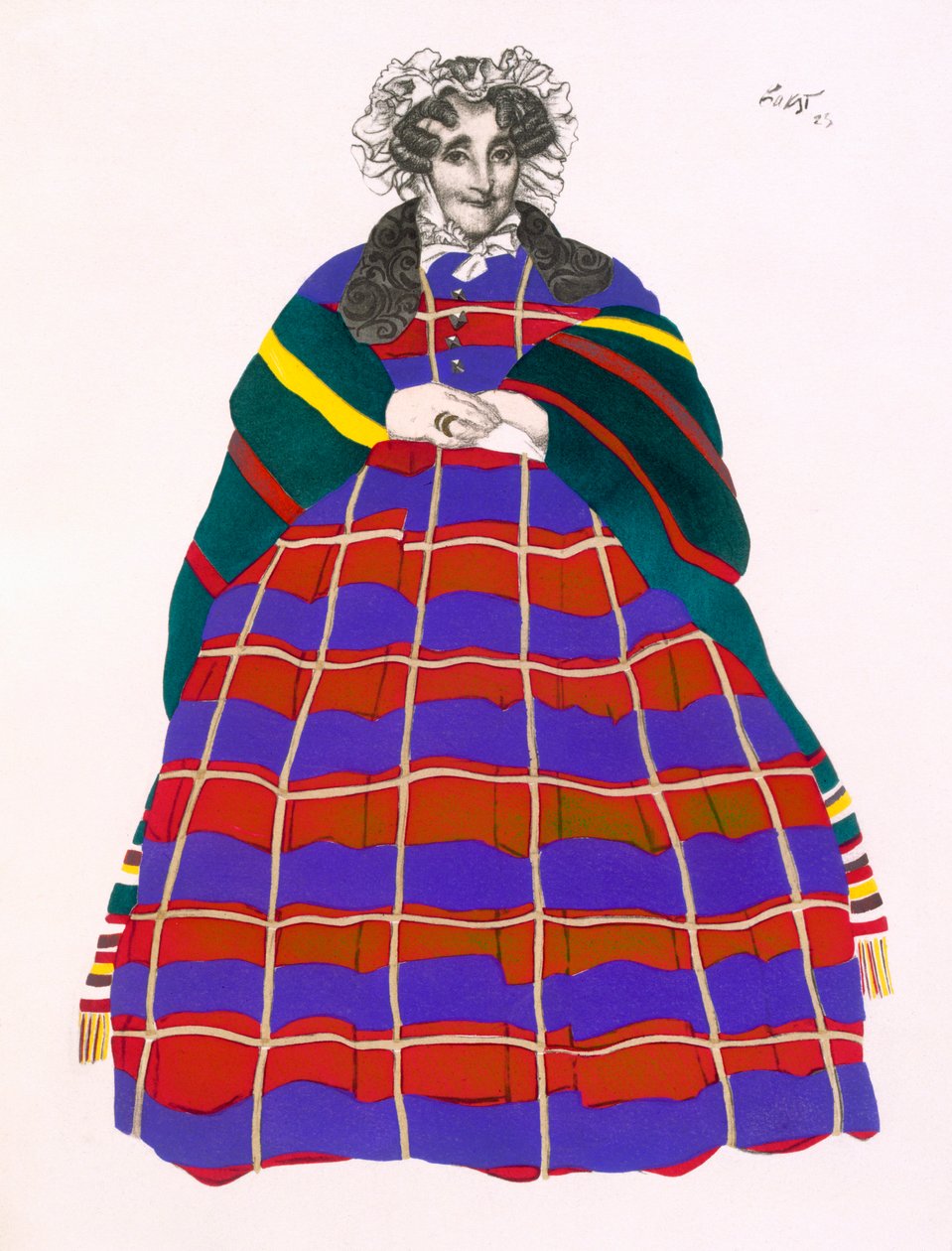 Costume Design for Madame Loenfowitch in Moscow in Olden Times, for the Spectacle of Russian Art, 1922 by Leon Bakst