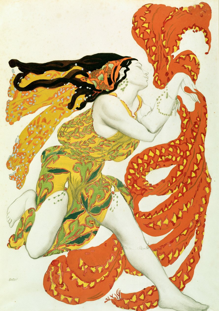 Costume Design for a Bacchante in 