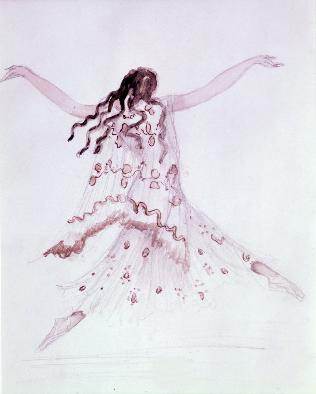 Costume Design for the Ballet Daphnis et Chloe by Ravel by Leon Bakst