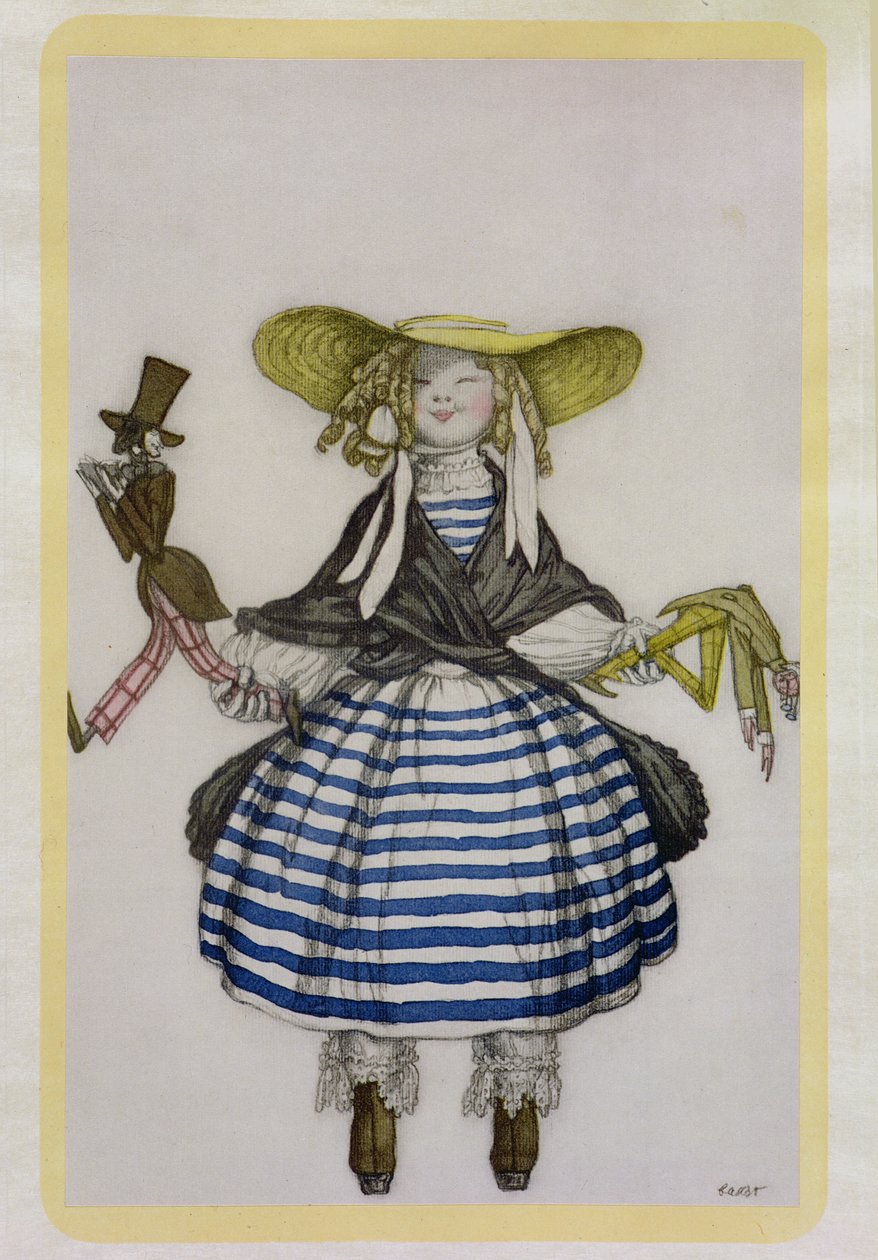 Costume for the Puppet Girl (from La Boutique Fantastique) by Leon Bakst