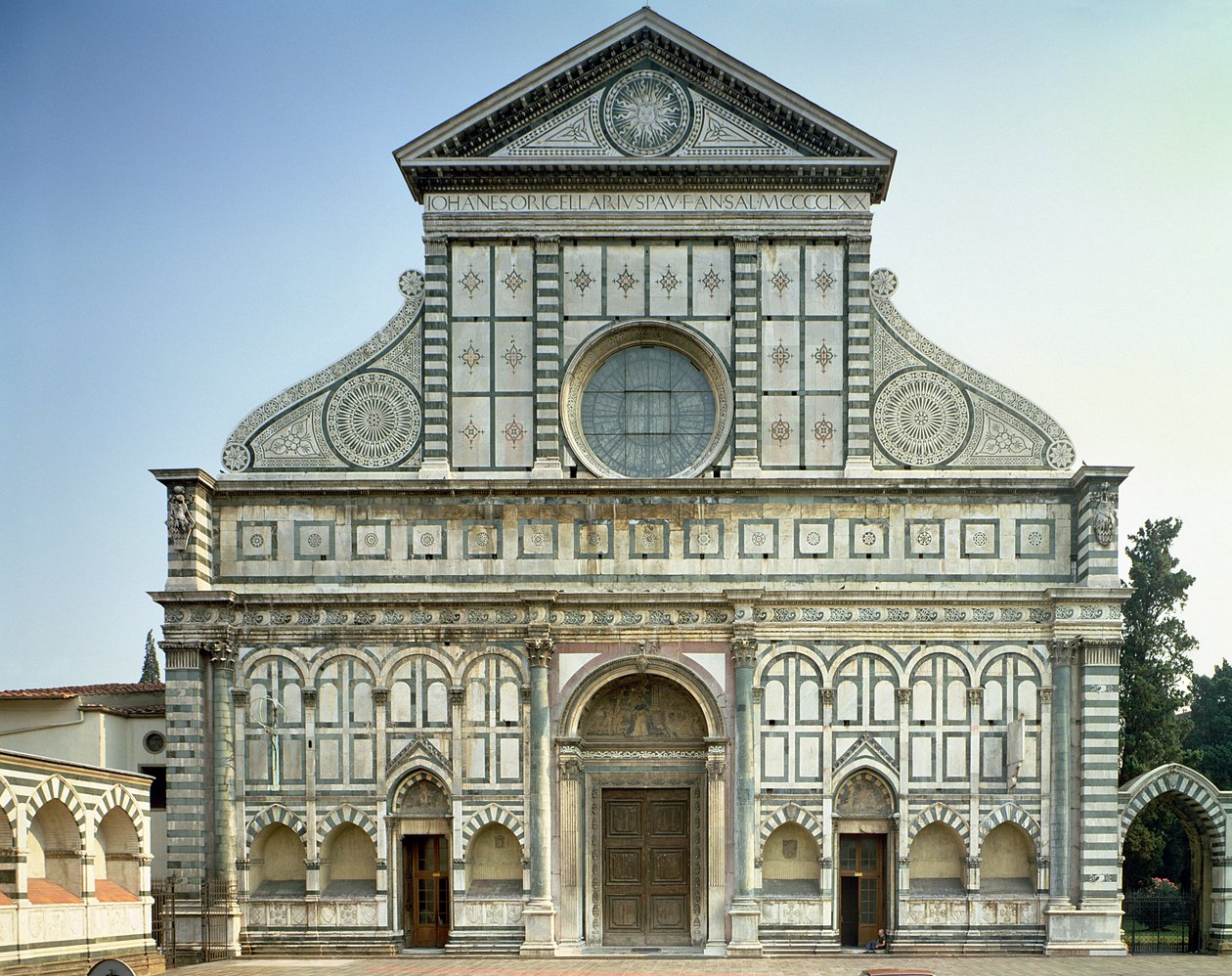 Facade of Santa Maria Novella by Leon Battista Alberti