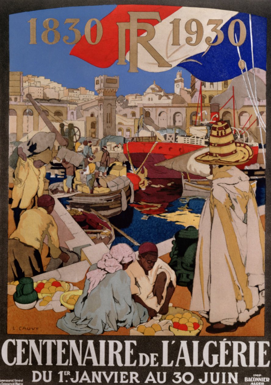 Poster advertising the centenary of Algeria (1830-1930), 1930 by Leon Cauvy