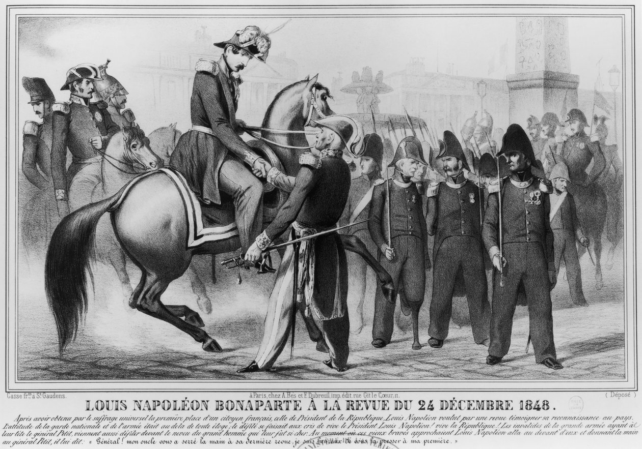 Louis Napoleon Bonaparte III Elected President of the Republic, 20th December 1848 by Leon Henri Antoine Loire