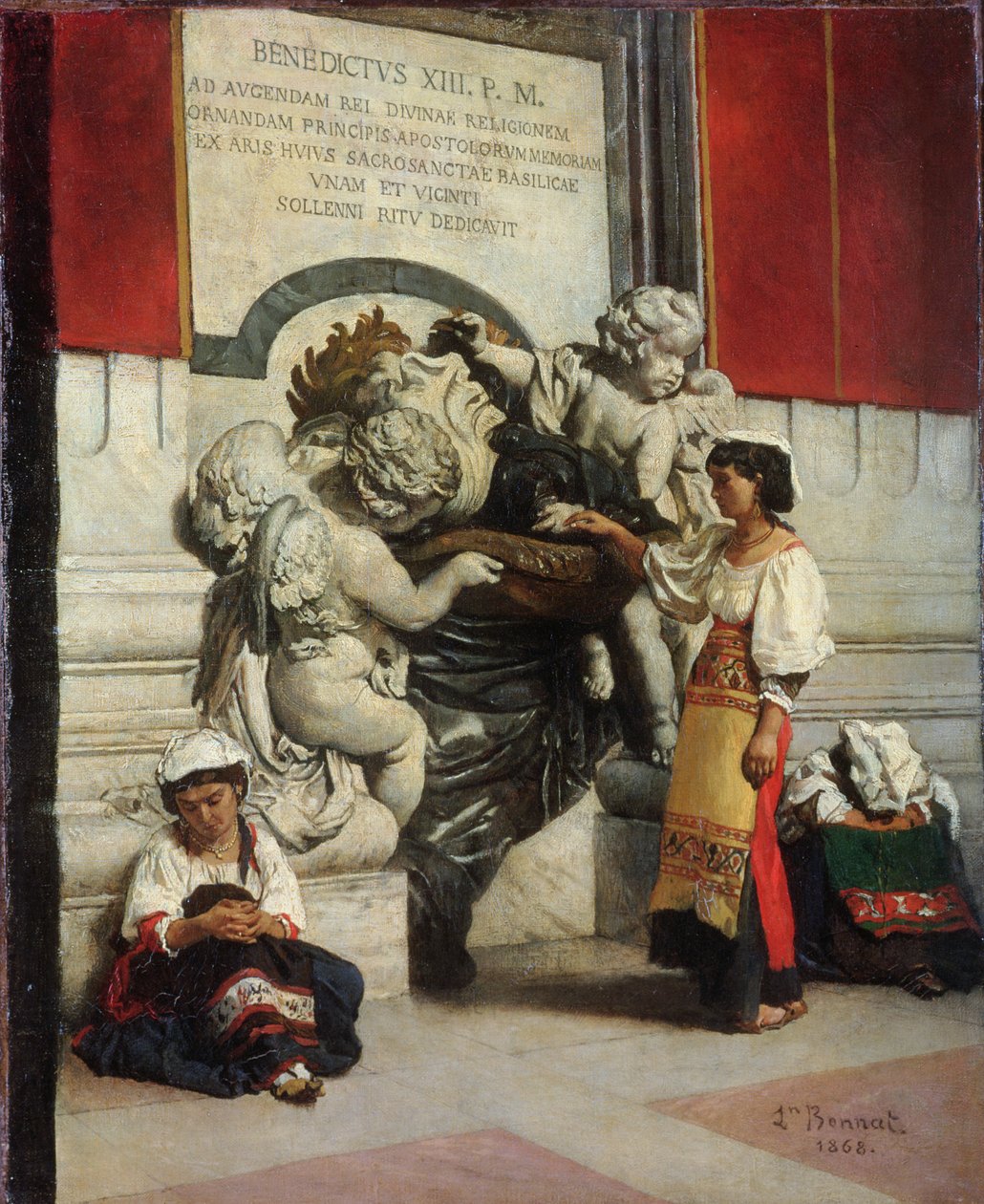 Fountain by the Cathedral of St. Peter in Rome, 1868 by Leon Joseph Florentin Bonnat