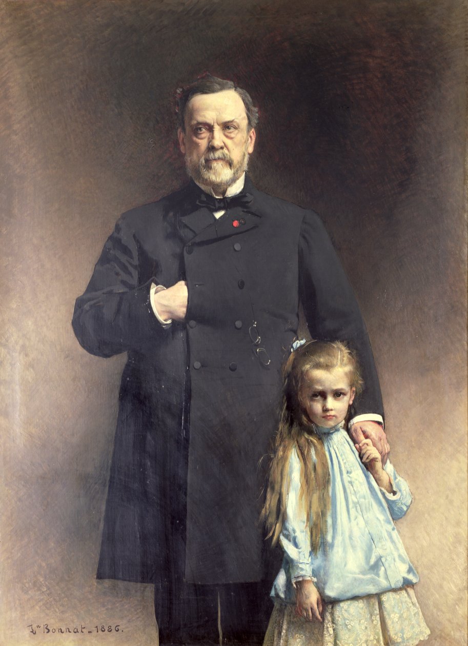 Louis Pasteur and his Grand-daughter, Camille Vallery-Radot by Leon Joseph Florentin Bonnat