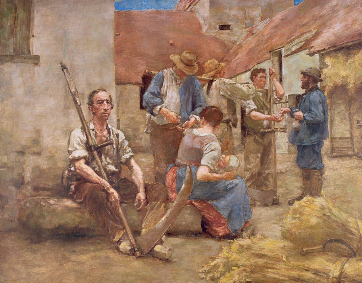 Paying the Harvesters by Leon Augustin Lhermitte