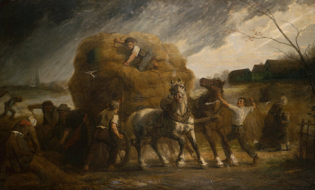 The Approaching Storm by Leon Augustin Lhermitte