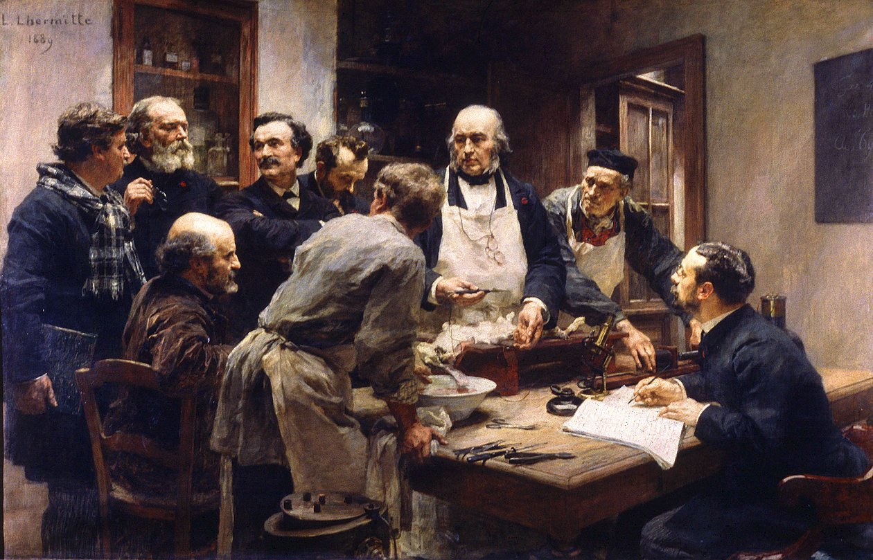 The lesson of Claude Bernard at the College de France by Leon-Augustin Lhermitte