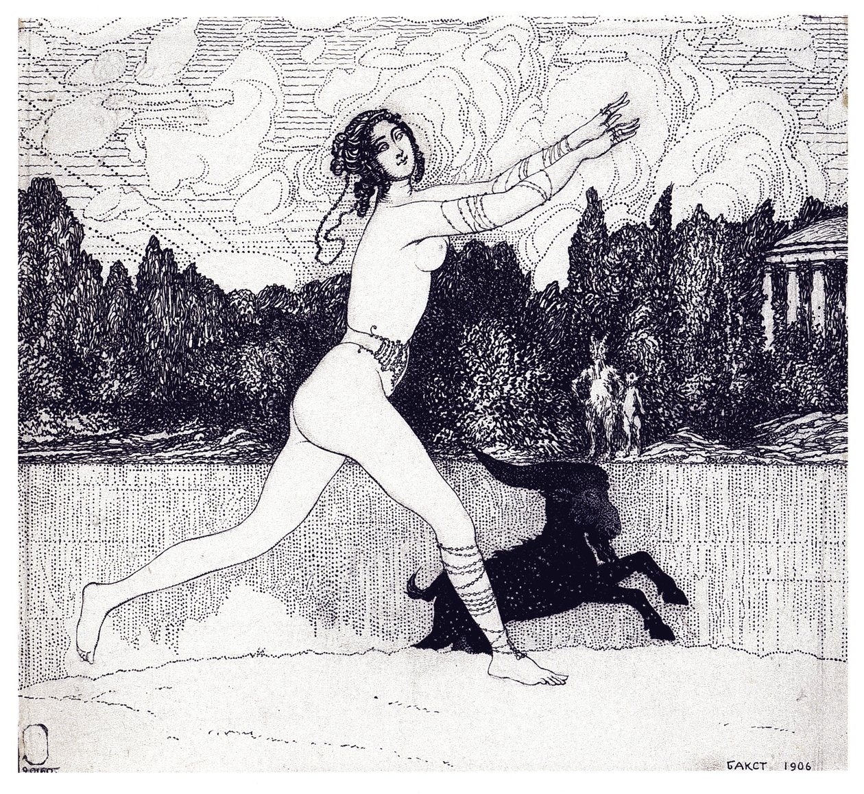 Ancient Vision Magazine Zolotoe Runo 1906 No. 4 by Leon Bakst
