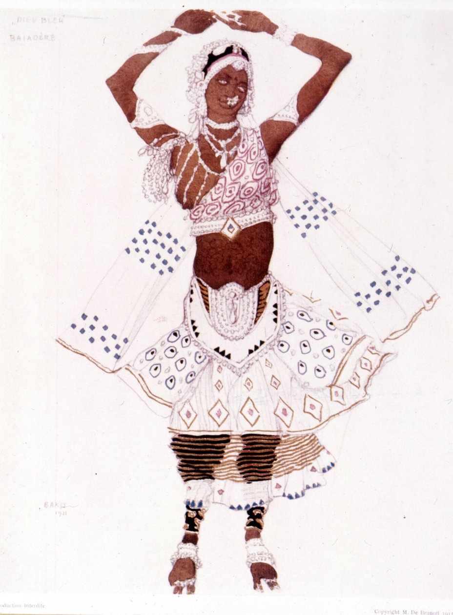 Bayadre costume created by Léon Bakst for “The Blue God” by Reynaldo Hahn (1875 - 1947) by Leon Bakst