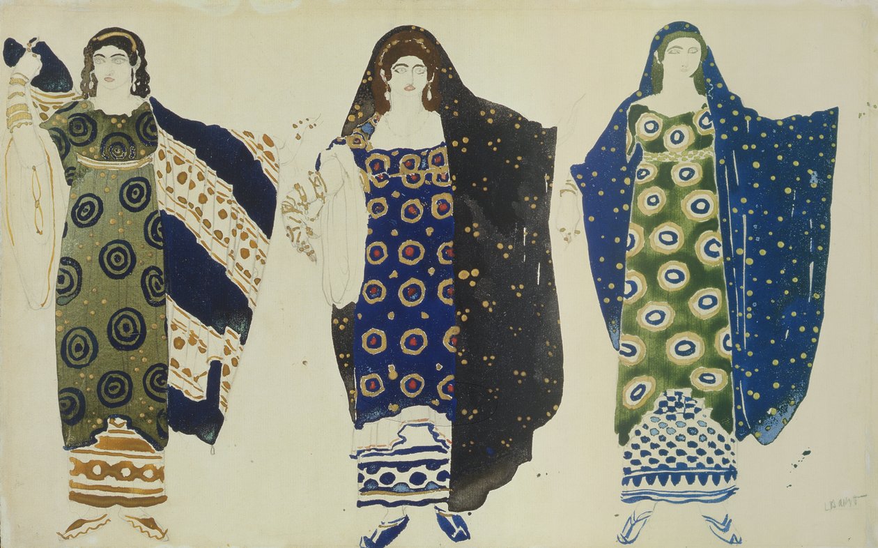 Costume Design for Oedipus at Colonus by Sophocles by Leon Bakst