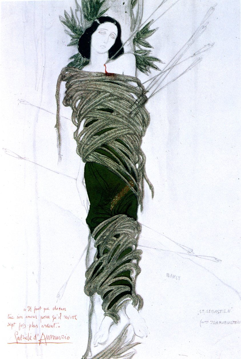 Costume design for Italian writer Gabriele D