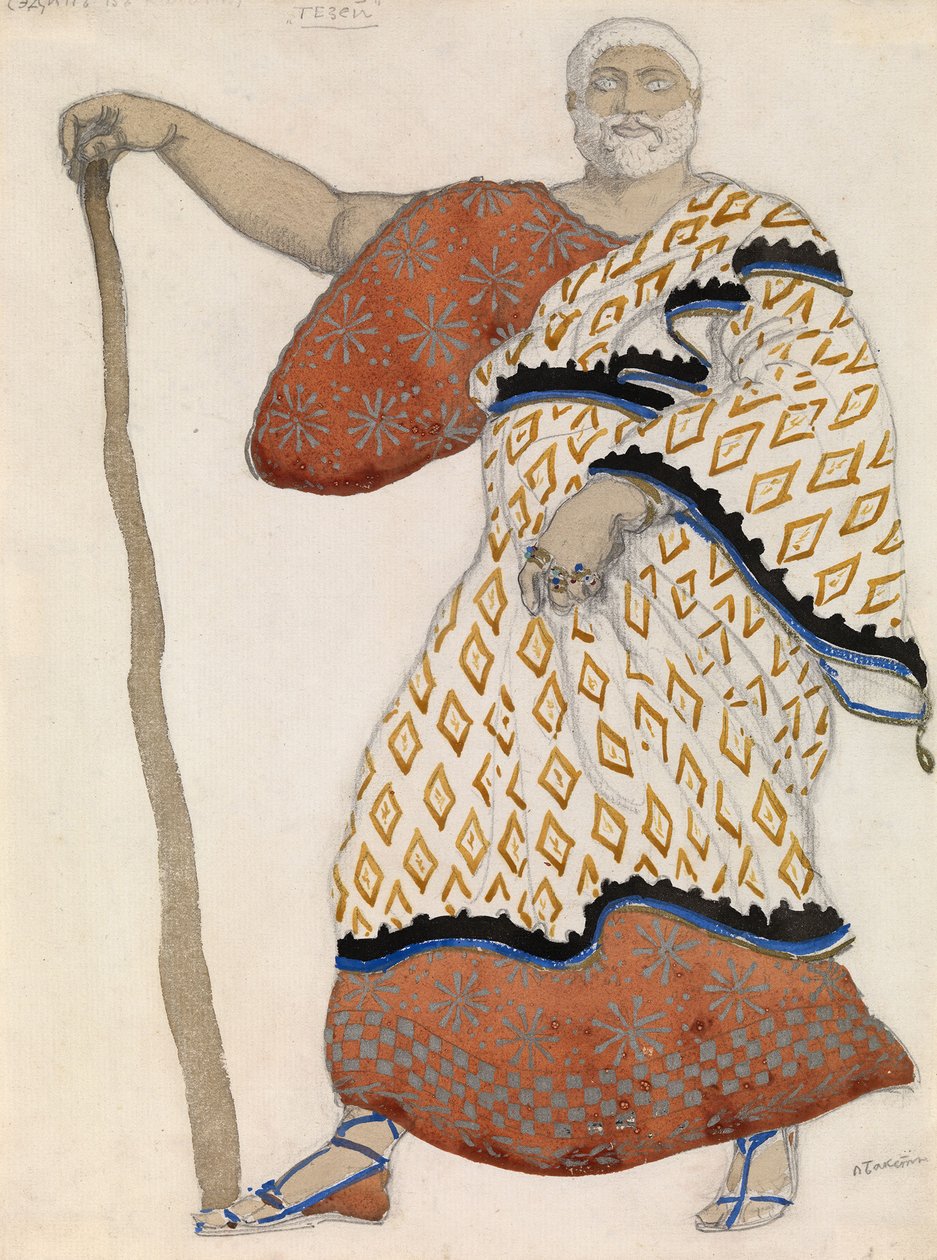 Costume Design for Drama Oedipus at Colonus by Sophocles, 1904 by Leon Bakst