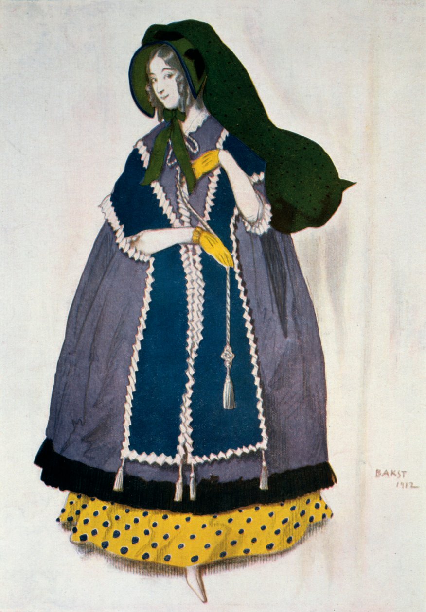 Costume design for the ballet Les Papillons, 1912 by Leon Bakst