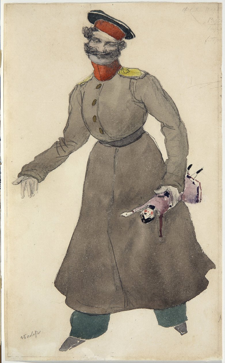 Costume design for the ballet The Fairy Doll by J. Bayer, 1903 by Leon Bakst