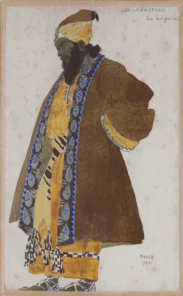 Costume Design for the Play The Martyrdom of St. Sebastian by Gabriele D