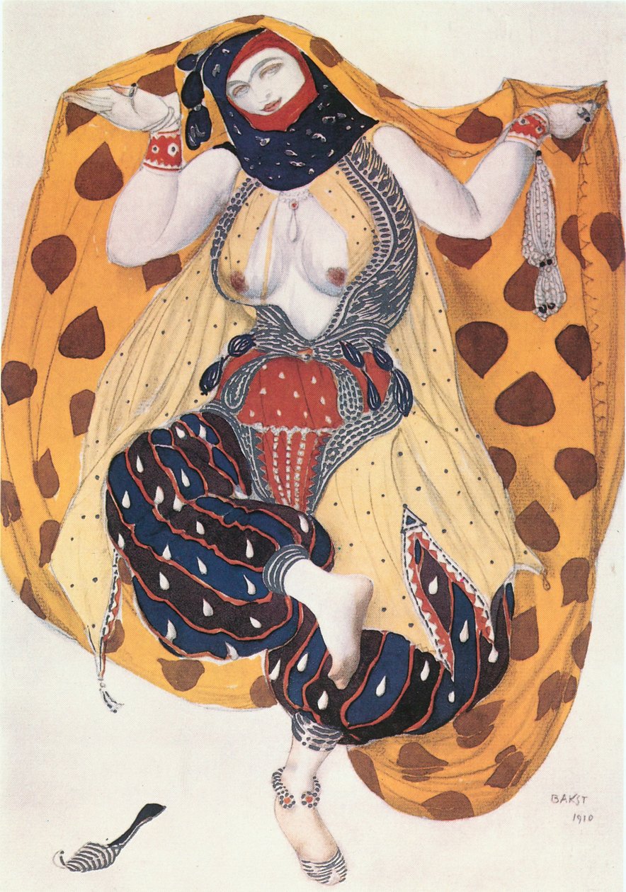 Costume of an Odalisque, for Rimski-Korsakov