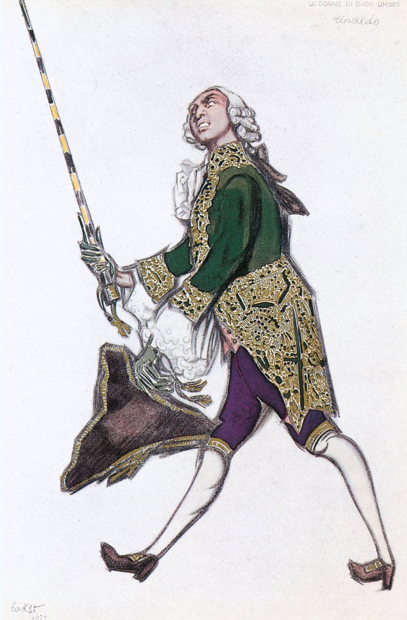 Costume Sketch for a Man from the Ballet 