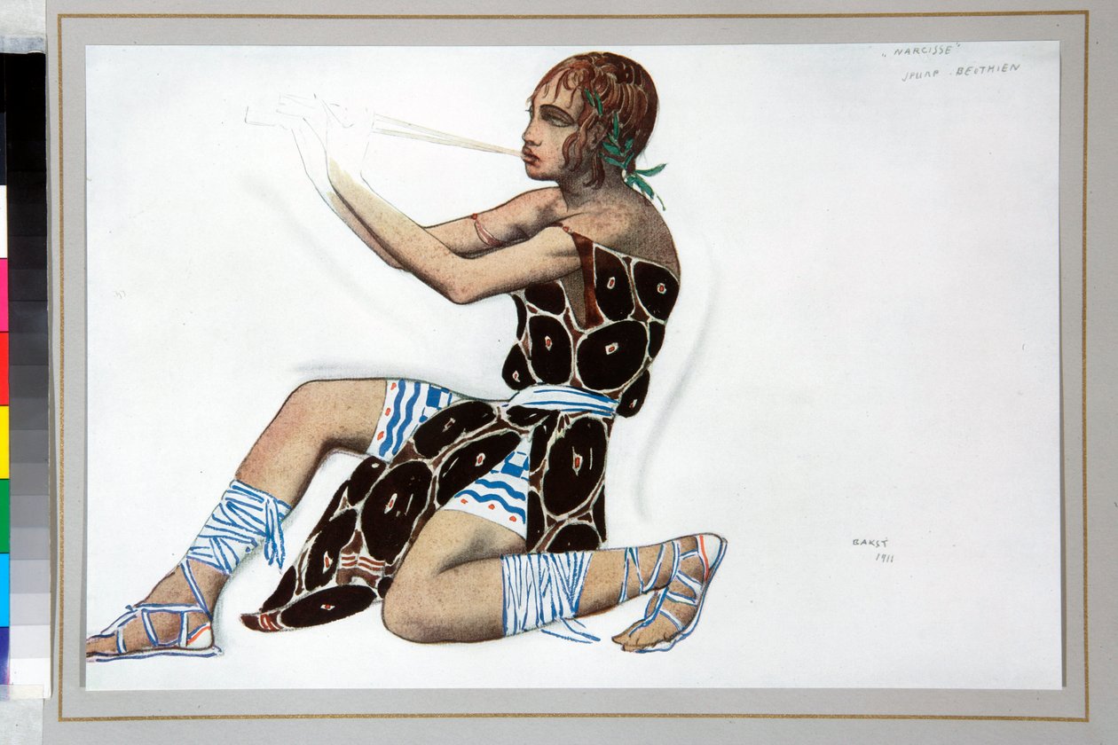 Narcissus (Costume design by Leon Bakst for the ballet "Narcissus" by Nicolas Tcherepnine) by Leon Bakst