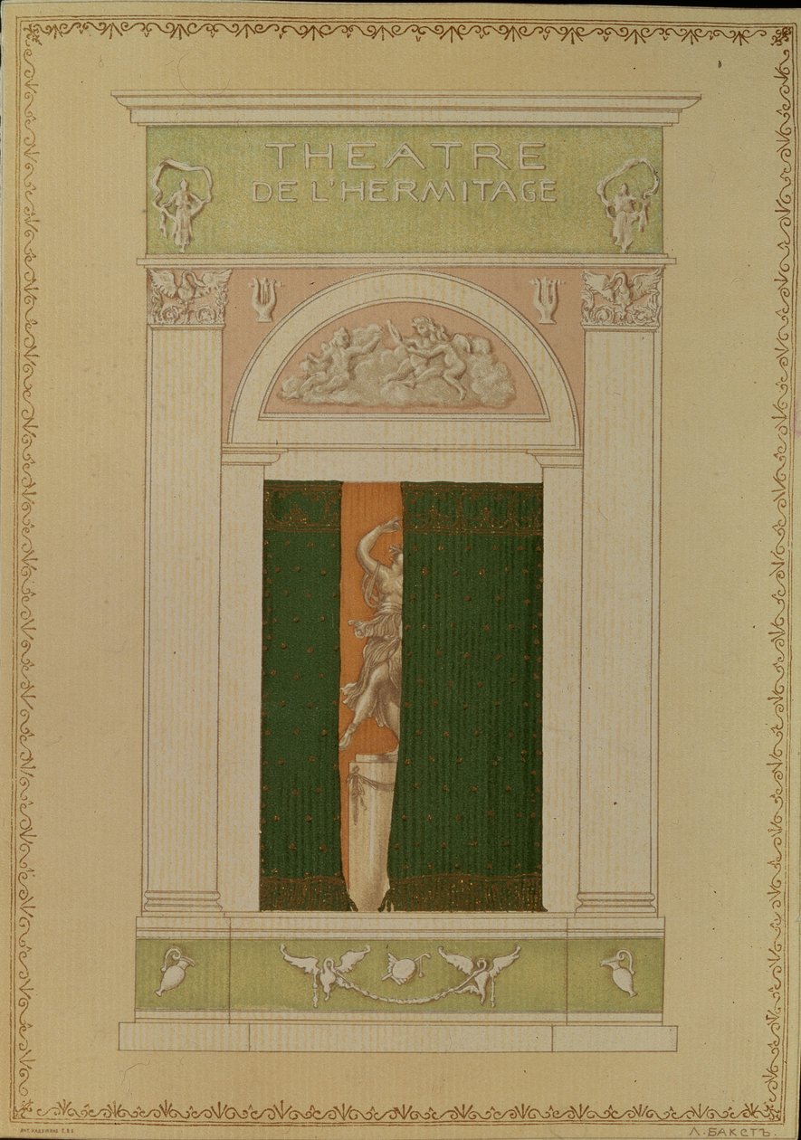 Playbill Cover for Contemporary Ballet, 1902 by Leon Bakst