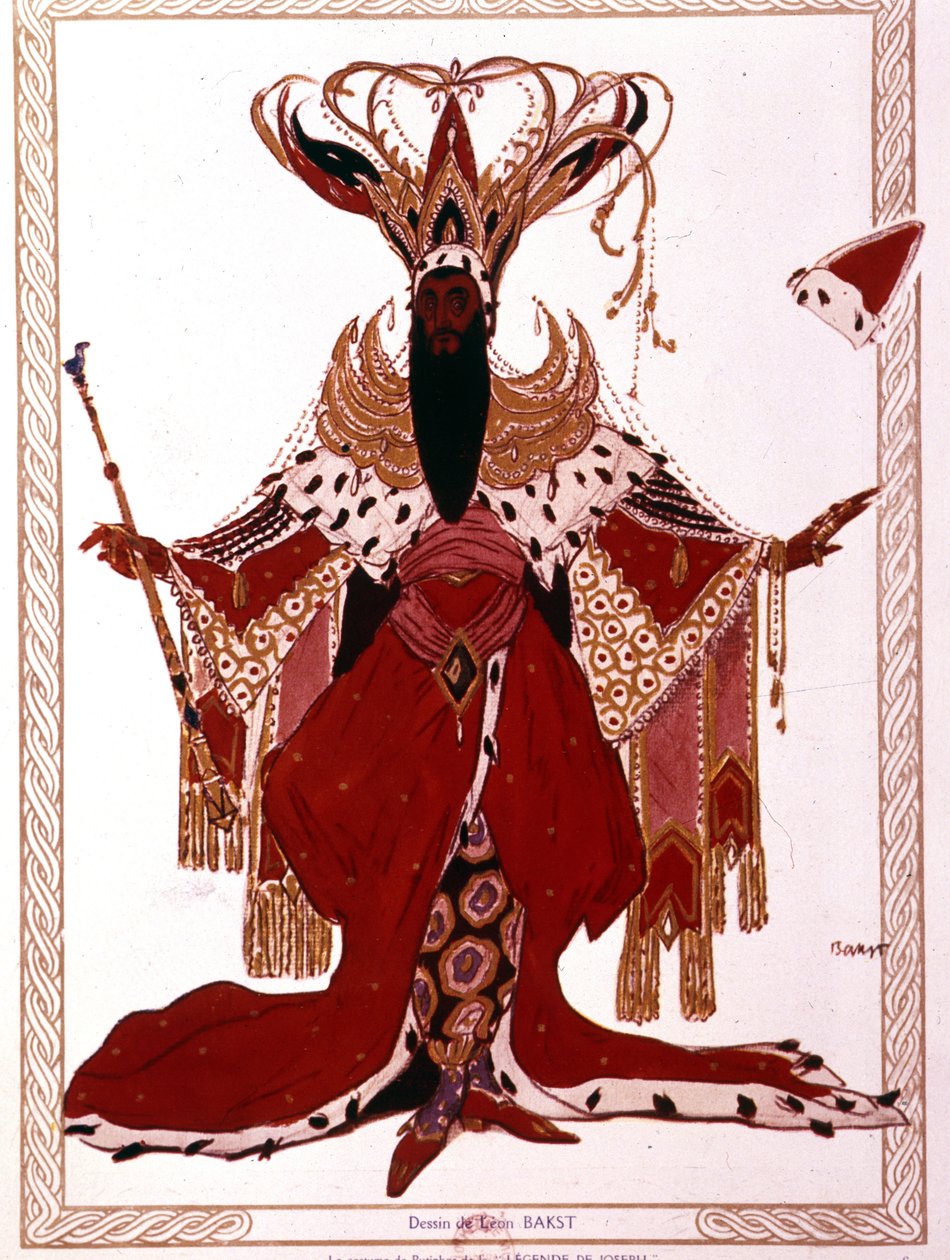 Richard Strauss "The Legend of Joseph" Opera de Paris, May 1914. Costume by Leon Bakst by Leon Bakst