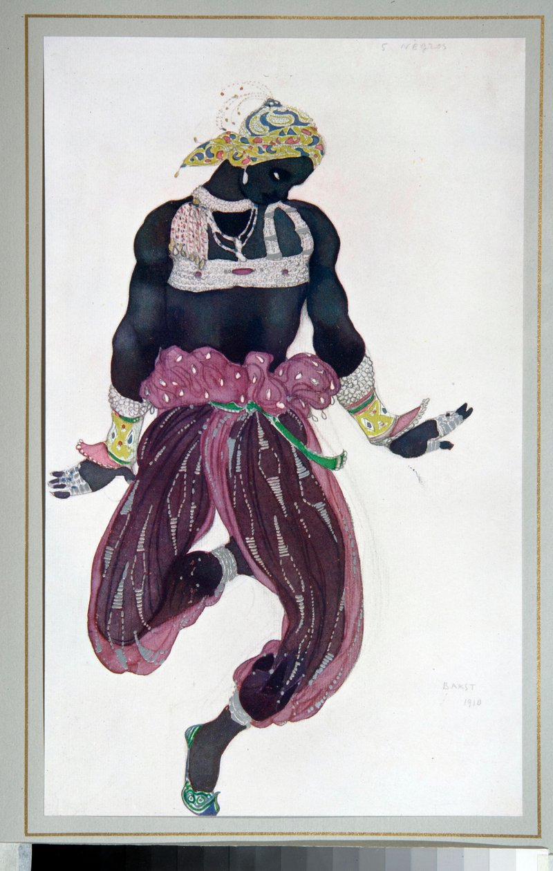 Russian Ballet: drawing for the ballet 