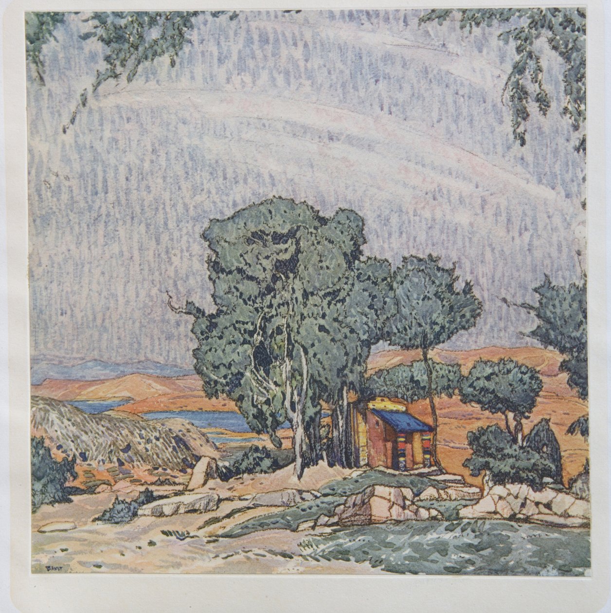 Stage design for the ballet Hélène de Sparte, 1912 by Leon Bakst