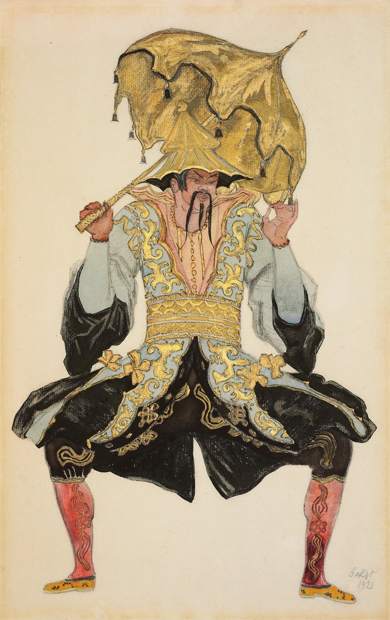 The Chinese Mandarin, Costume Design for "Sleeping Beauty" by Leon Bakst