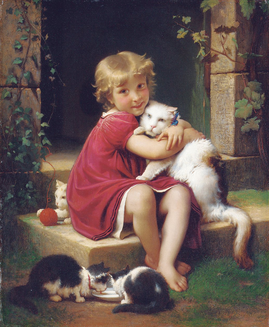 Her Favourite Pet by Leon Bazile Perrault