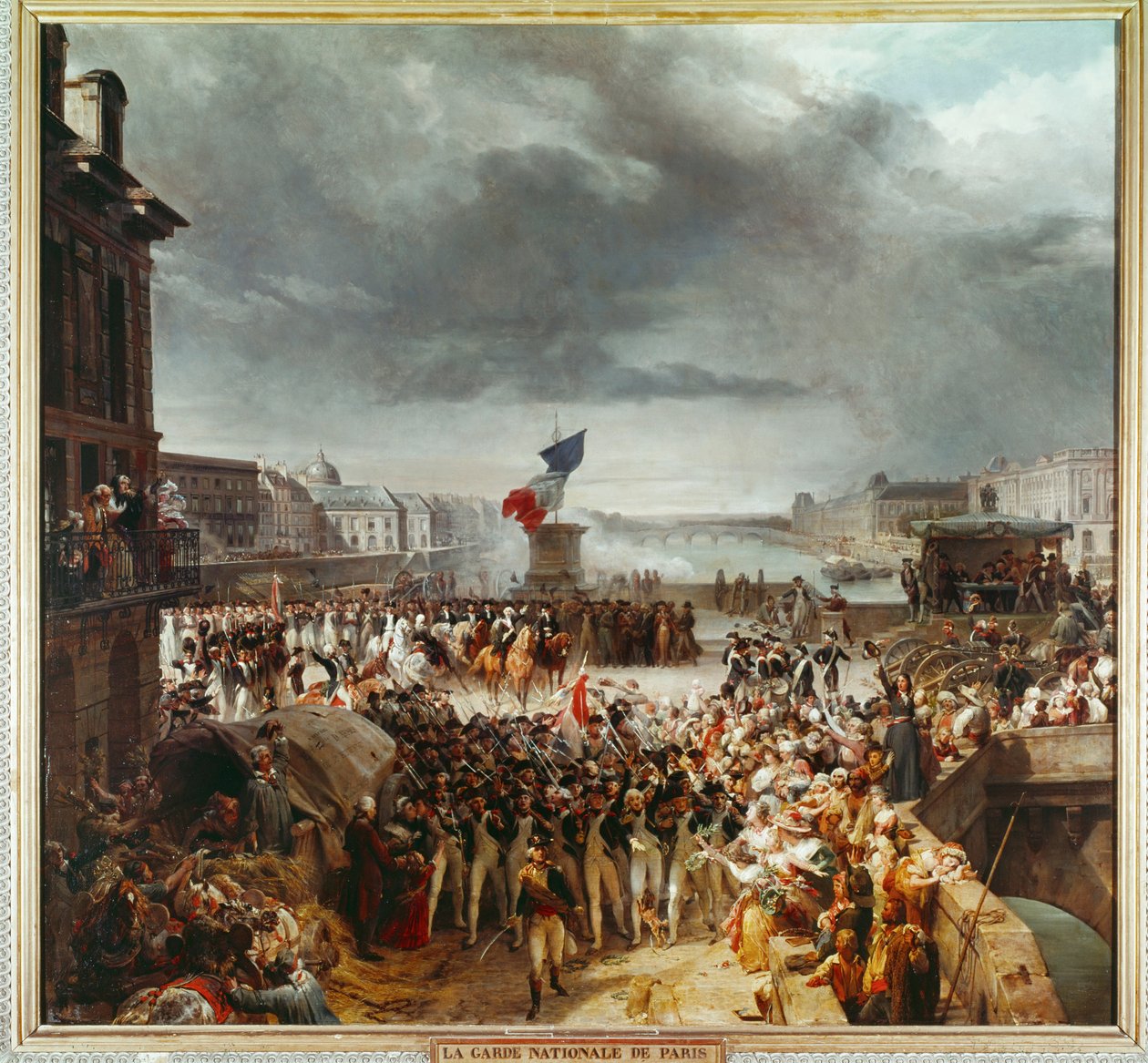 The Paris National Guard Leaves for the Army on the Rhine by Léon Cogniet