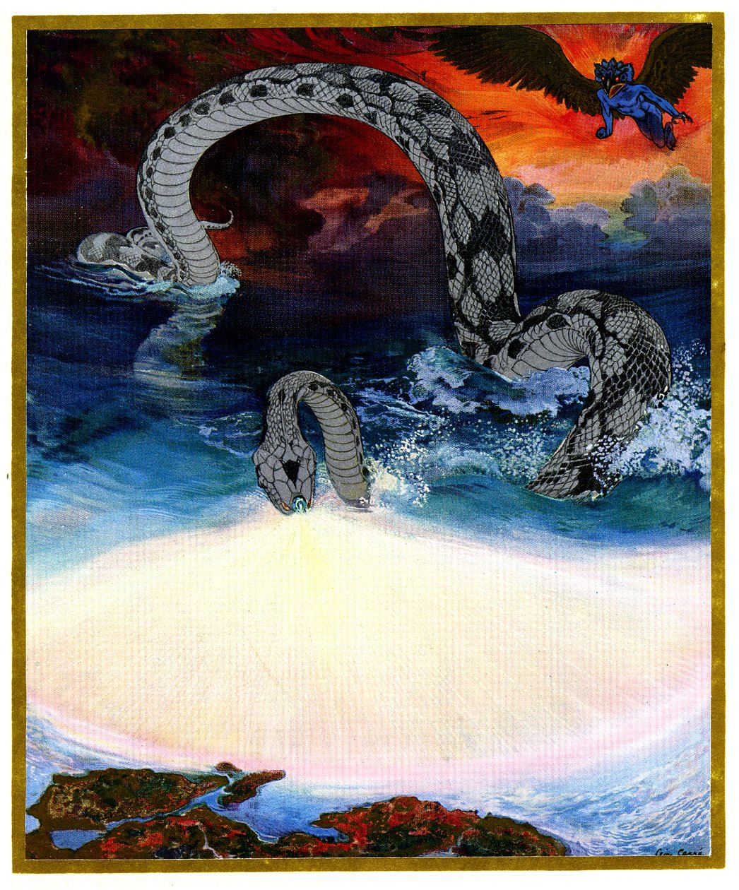 Sea Snake by Leon Georges Carre