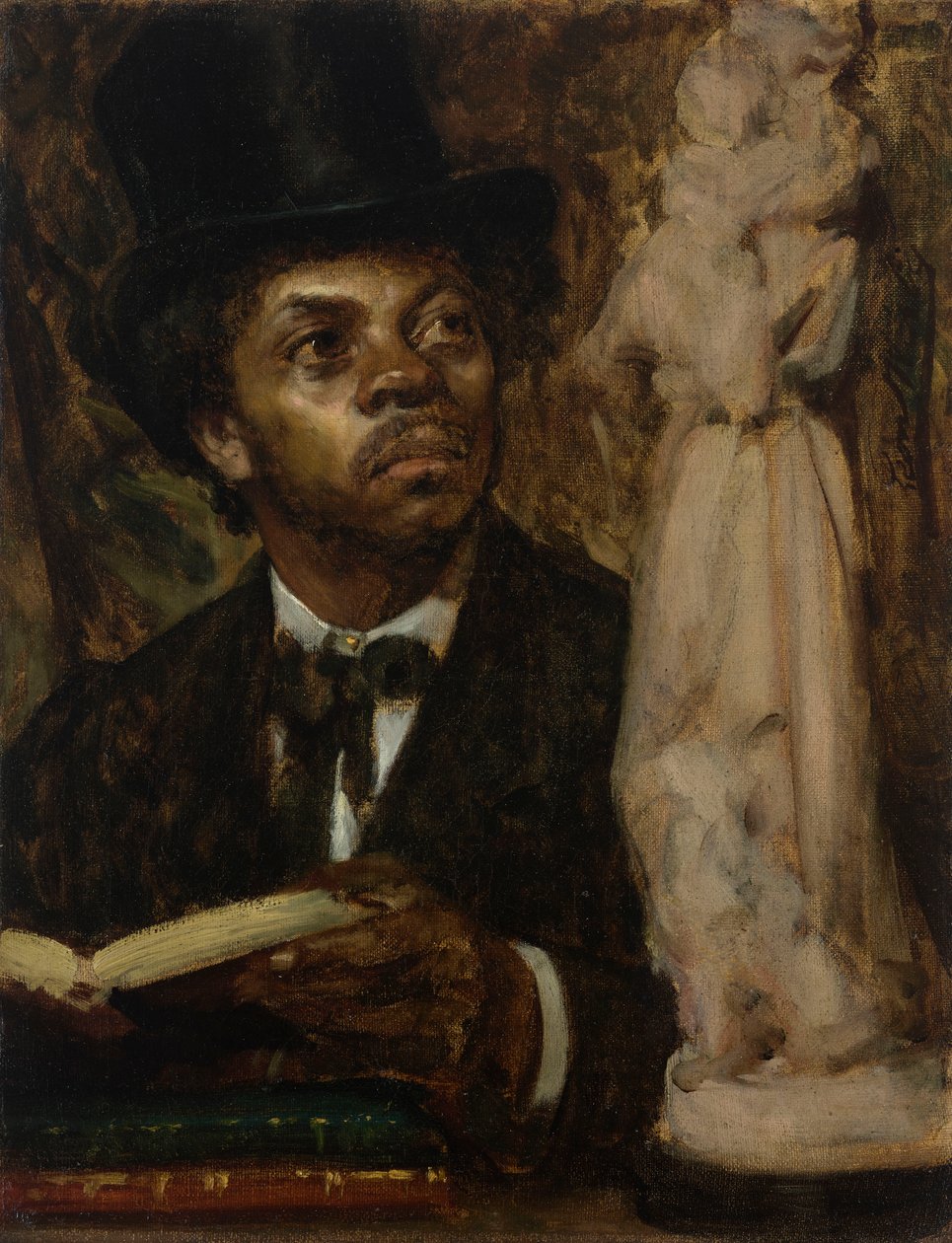 Portrait of an Art Connoisseur, possibly Ira Aldridge by Leon Herbo