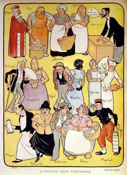 The Irony of Names, early twentieth century illustration for 