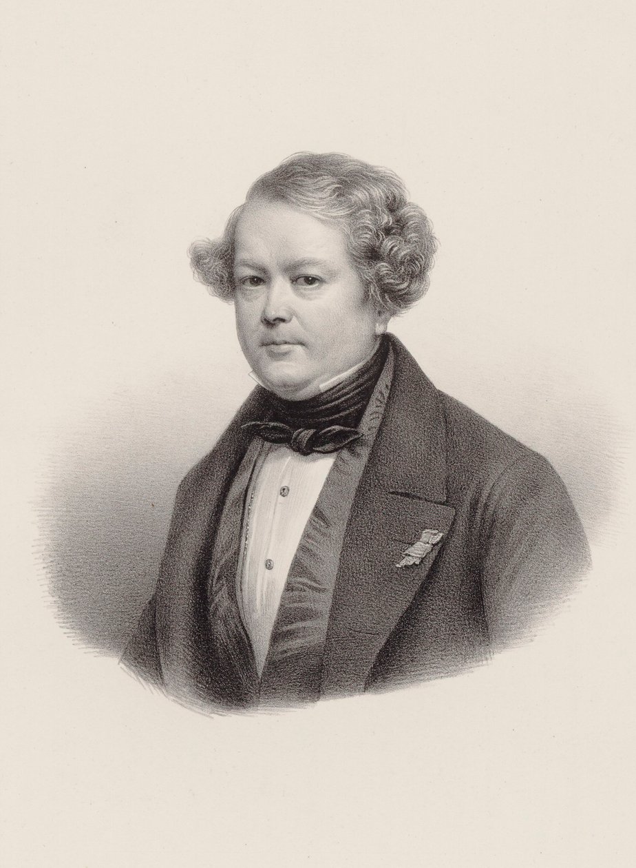 Portrait of the composer Auguste-Mathieu Panseron by Leon Noel