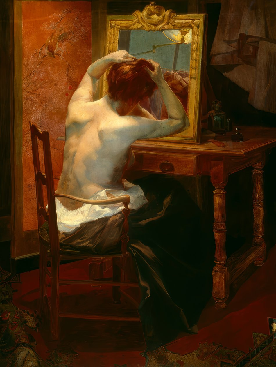 A Lady at Her Toilet by Leon Olivier Bon
