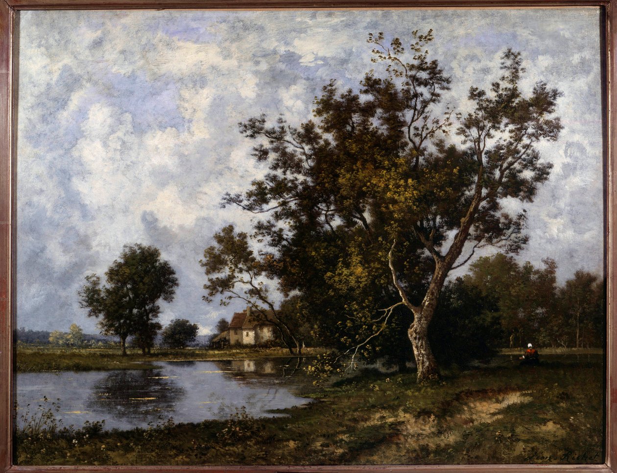 Landscape a la Mare by Leon Richet