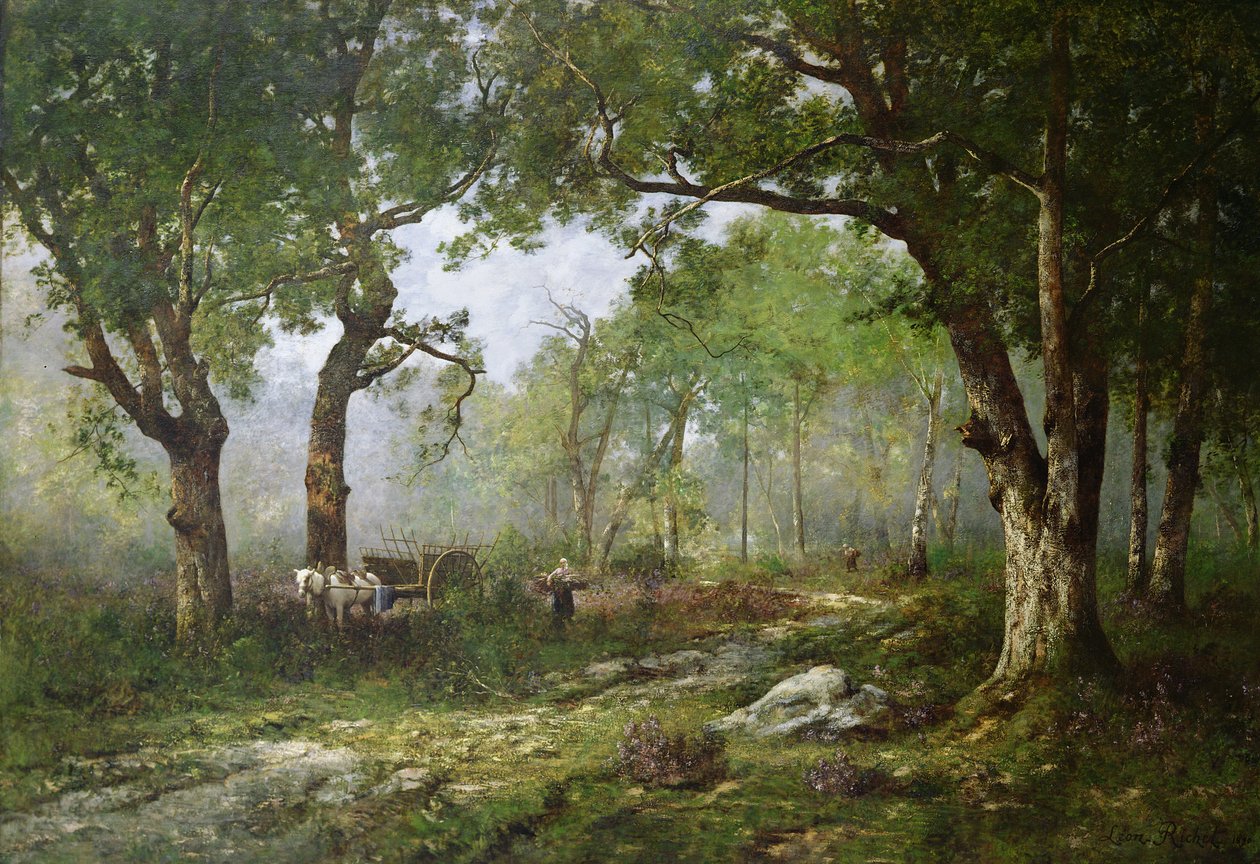 The Forest of Fontainebleau by Leon Richet