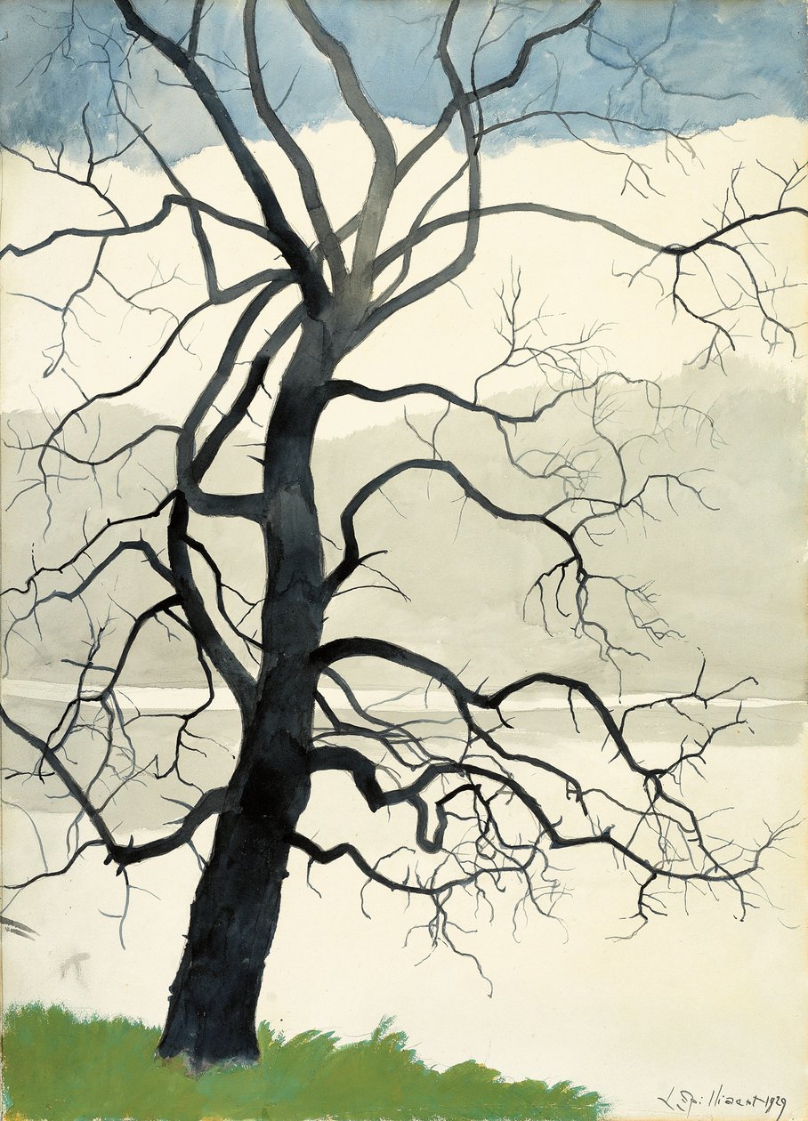 Solitary Tree at the Edge of the Pond by Leon Spilliaert