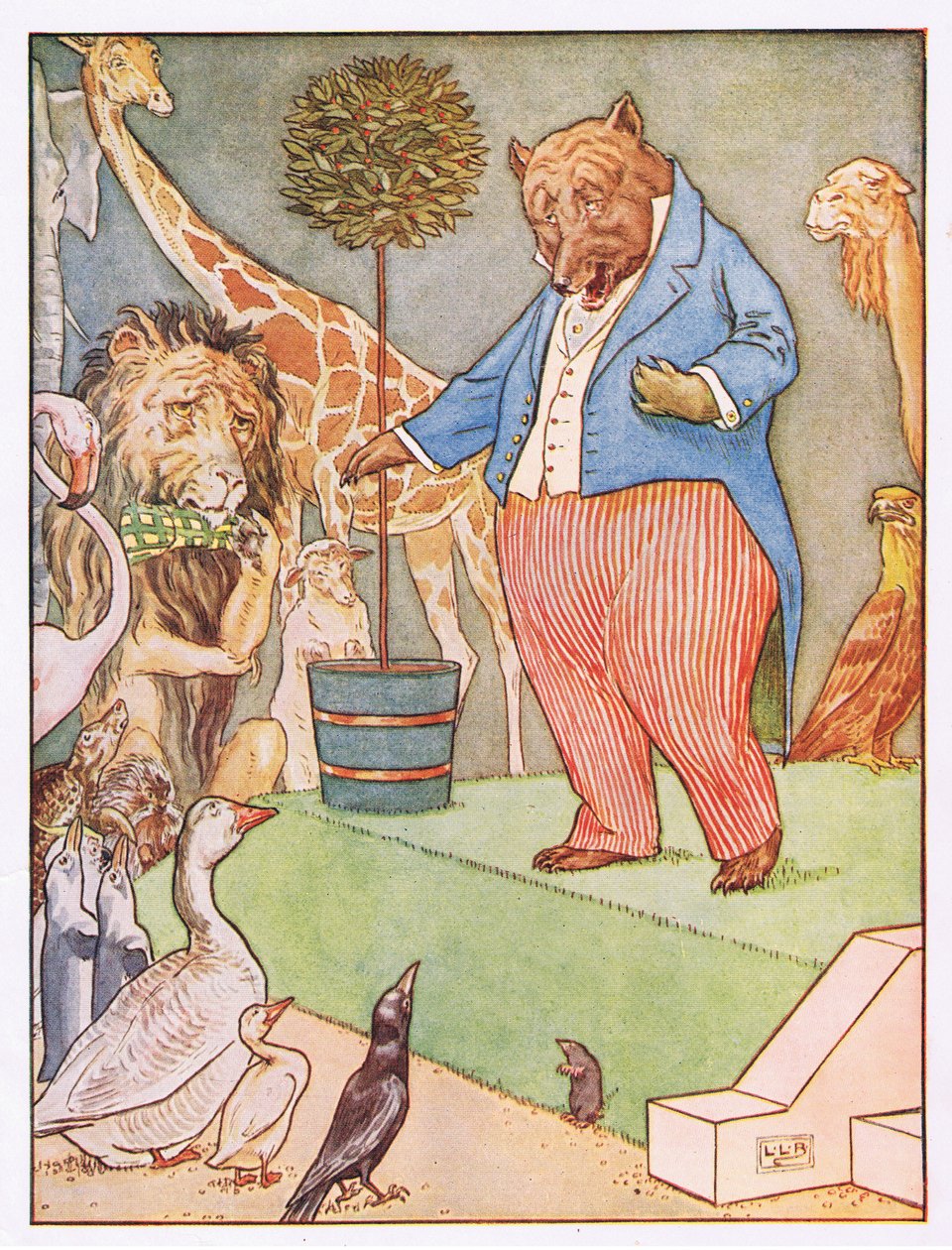 And the Bear Sang a Sentimental Air, illustration from 