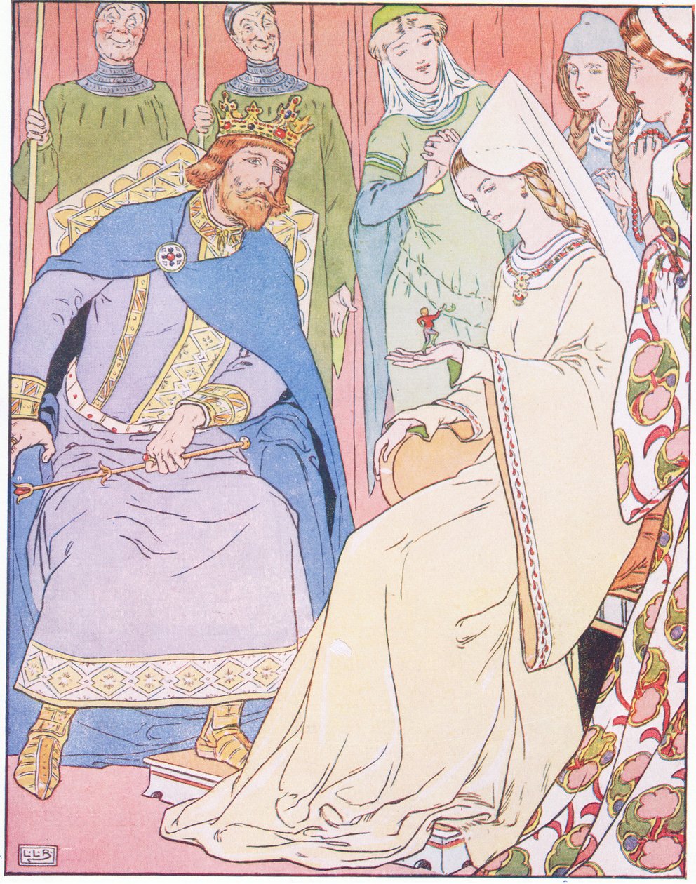 The Queen was Delighted with the Little Boy by Leonard Leslie Brooke