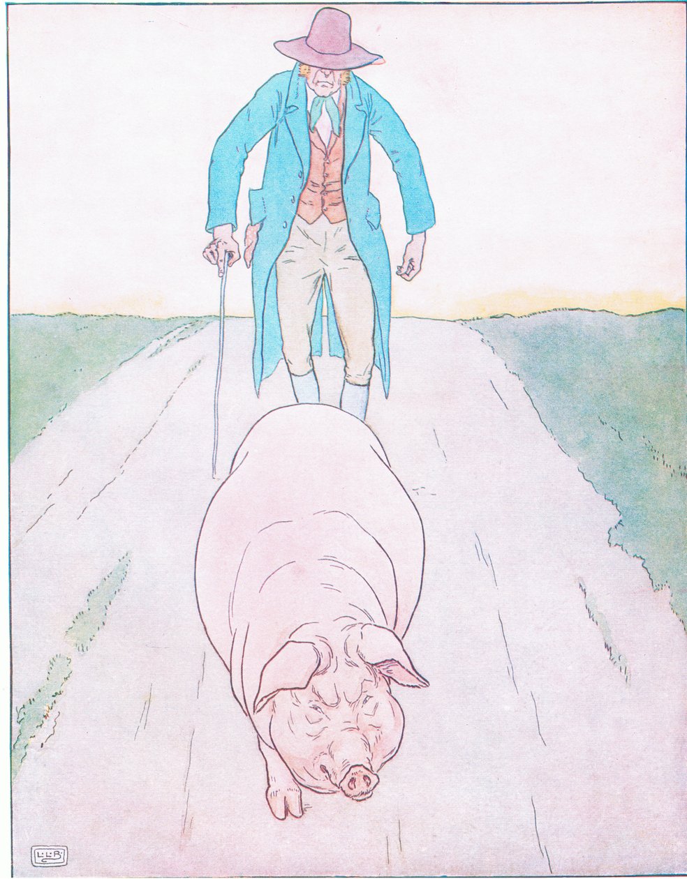 To Market, to Market, to Buy a Fat Hog by Leonard Leslie Brooke