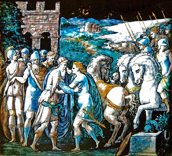 The Meeting of Theseus and Artemis, Queen of the Amazons