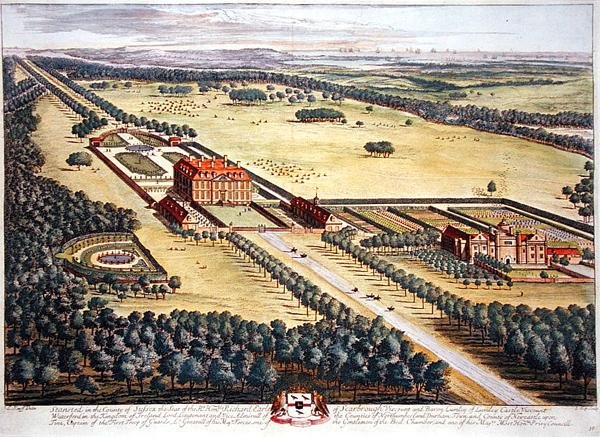 Stansted in the county of Sussex engraved by Johannes Kip by Leonard (after) Knyff