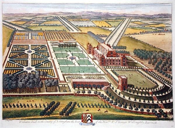 Wollaton Hall in the county of Nottingham (engraved by Johannes Kip) by Leonard (after) Knyff