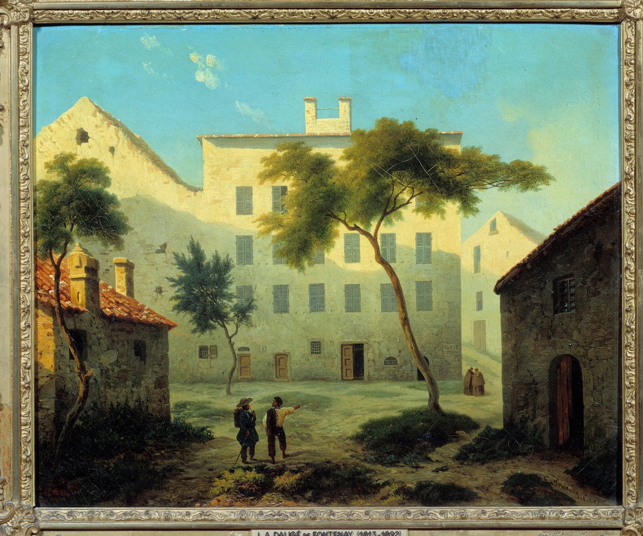 View of the birthplace of Napoleon Bonaparte in Ajaccio, Corsica by Leonard Alexis Dalige de Fontenay