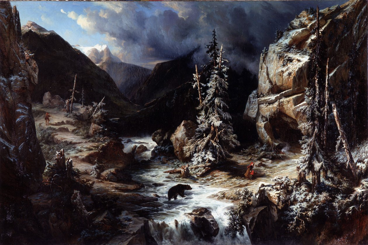 View Taken on the Path to the Maladetta by Leonard Alexis Dalige de Fontenay