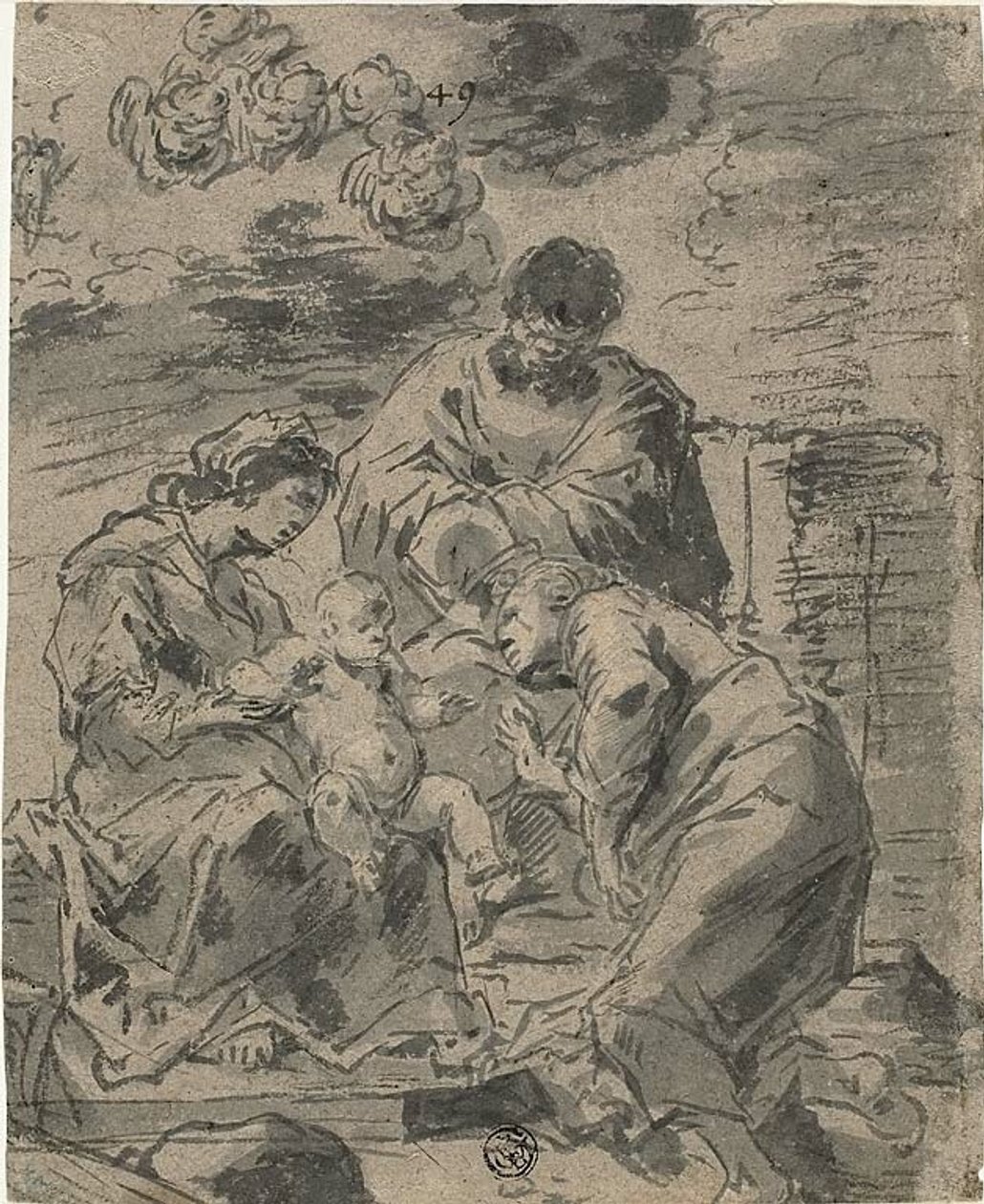 The Mystic Marriage of Saint Catherine by Leonard Bramer
